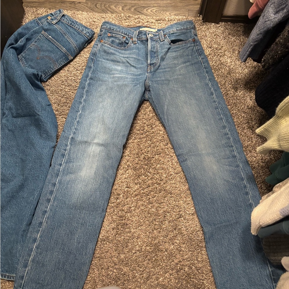 Levi's Blue Straight Leg Women's Jeans